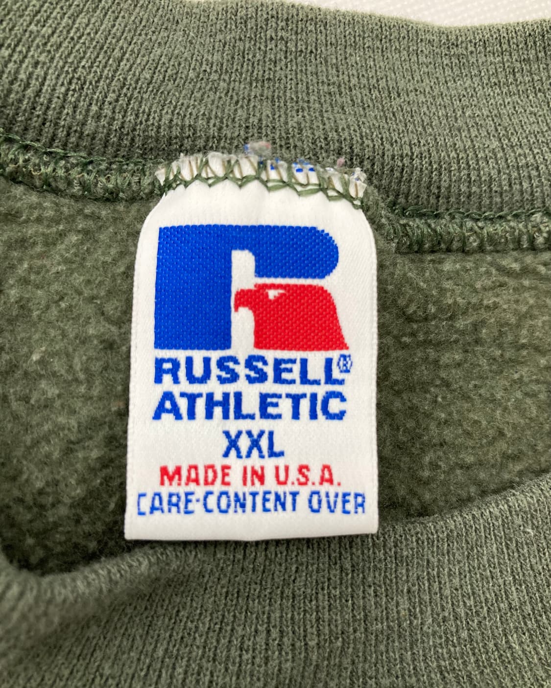 90s Russell Sweatshirt (army green) 상품이미지3