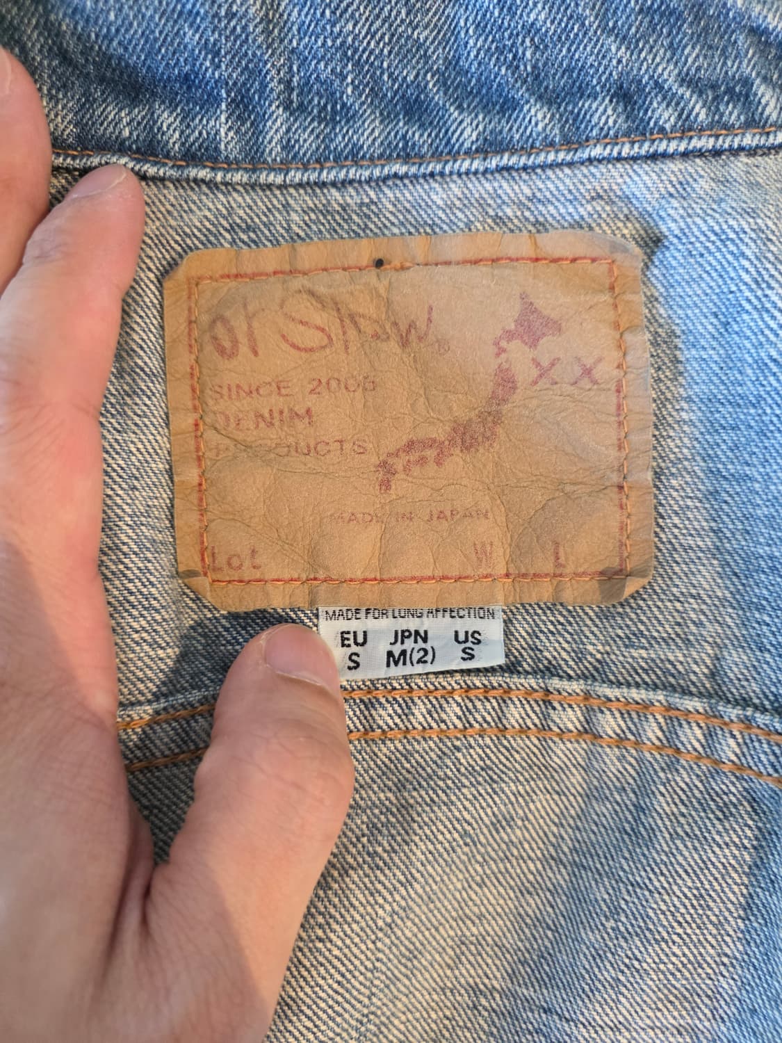 Orslow denim jacket 오어슬로우 트러커 데님자켓 상품이미지4