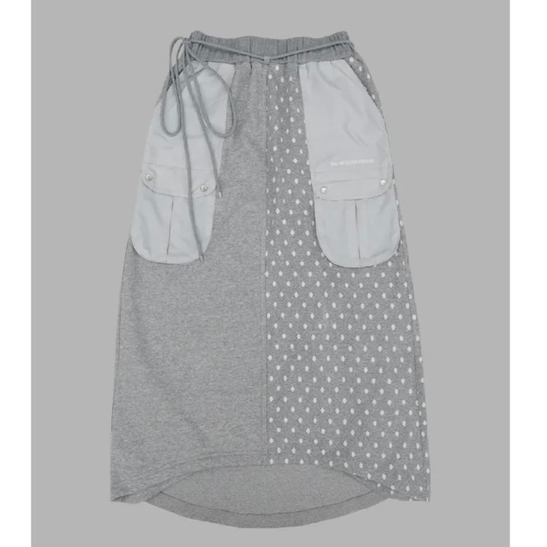 더뮤지엄비지터 DOT MIXED MAXI SKIRT 상품이미지1