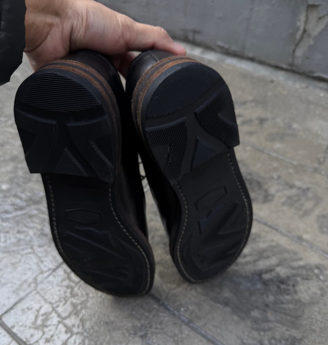 꼼데가르송 옴므 레더 스웨이드 도킹 우드솔 더비슈즈 상품이미지5