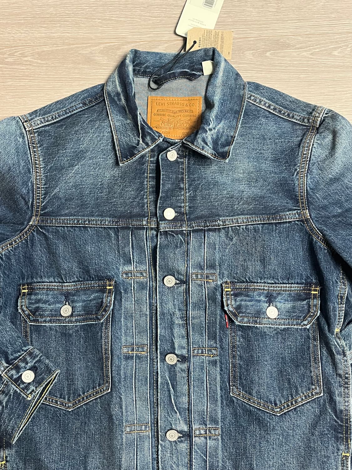 (새상품) 리바이스 타입2 2세대 셀비지 데님 트러커 자켓, GD 착용 상품이미지3