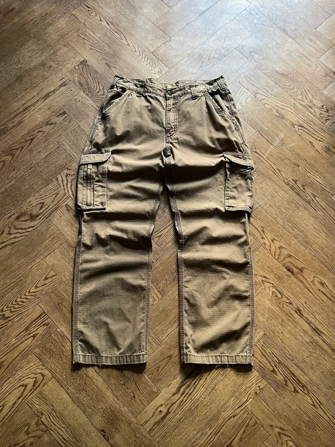 [36]칼하트 USA 릴렉스핏 브라운 립스탑 카고 팬츠 상품이미지1