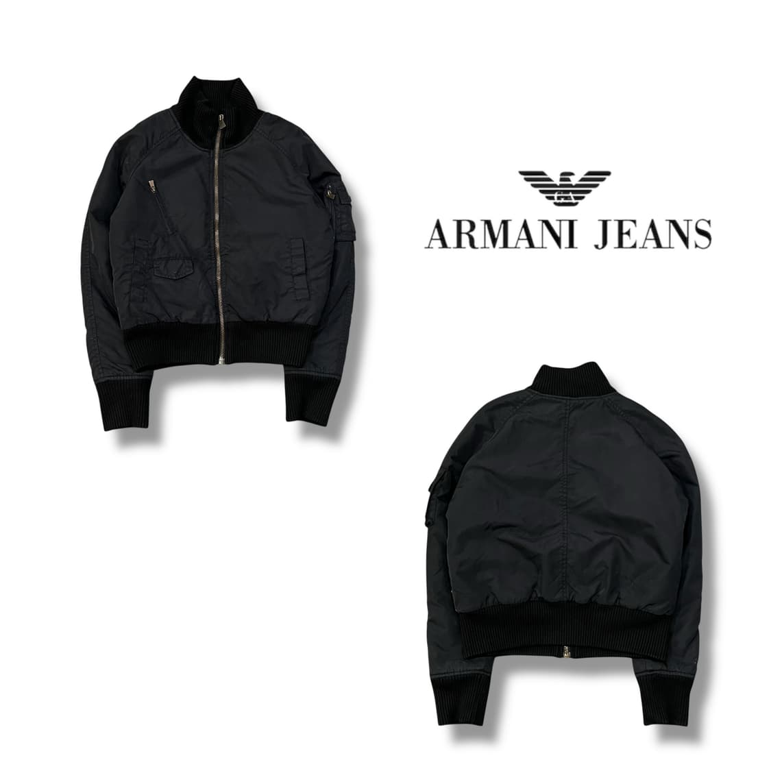  아르마니진스 터틀넥 봄버 자켓 y13906 상품이미지1