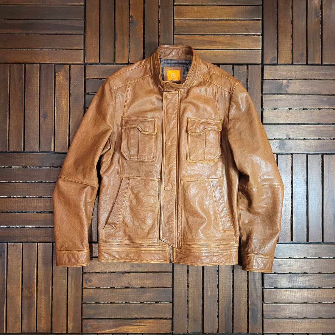 GGIO2 레더 바이커 자켓 (105) 상품이미지1