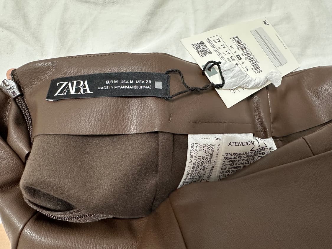 ZARA 자라 레더 치마 m (새상품) 상품이미지8