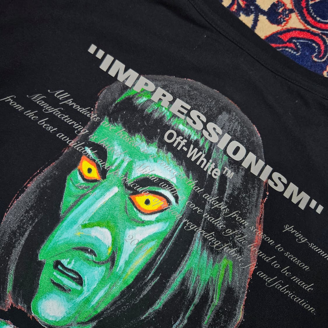 오프화이트(Off-White) 그린맨 인프레셔니즘 티셔츠 M size 상품이미지5