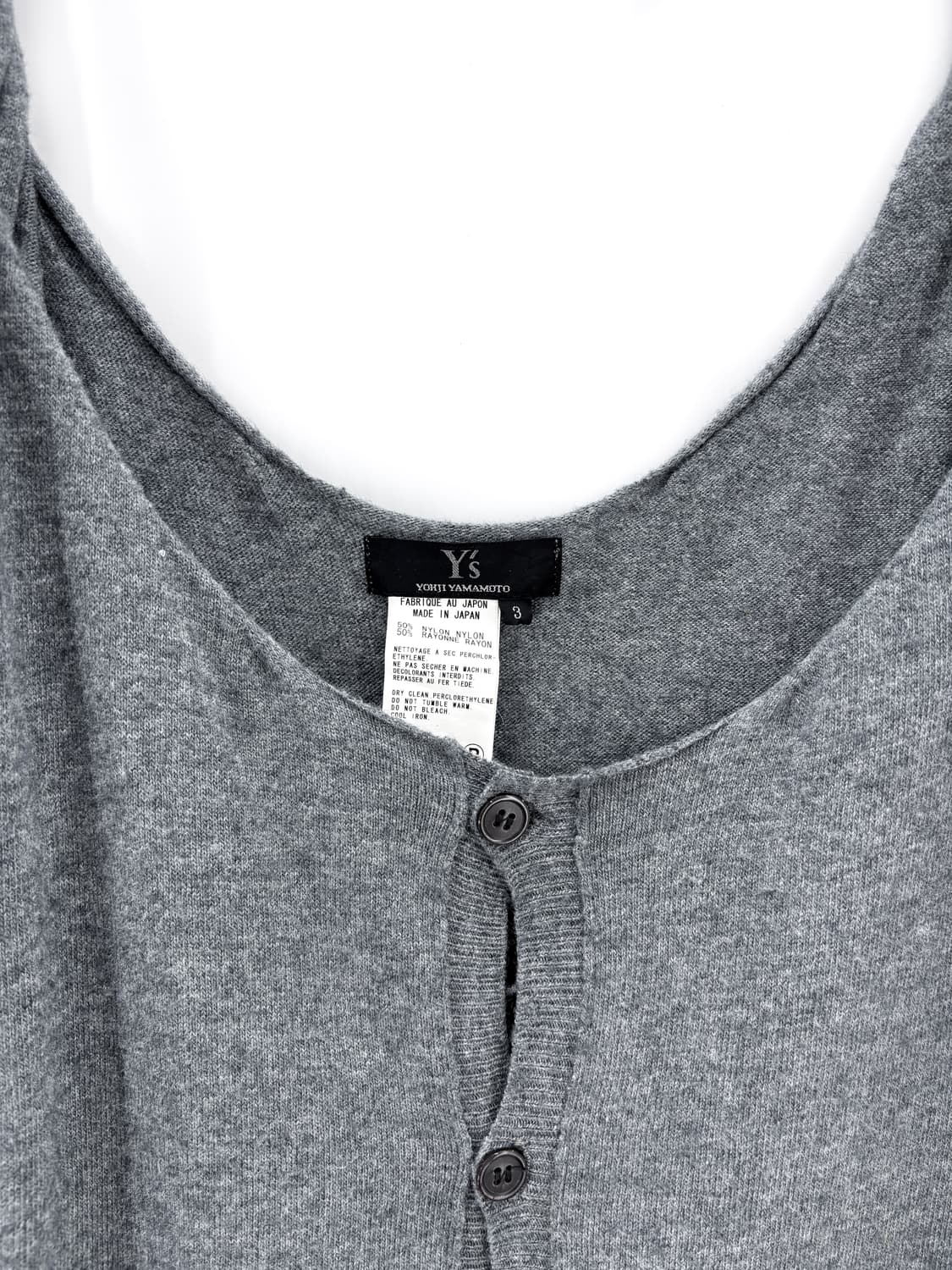  Y’s by 요지 야마모토 트위스트 스트링 니트 탑 상품이미지6