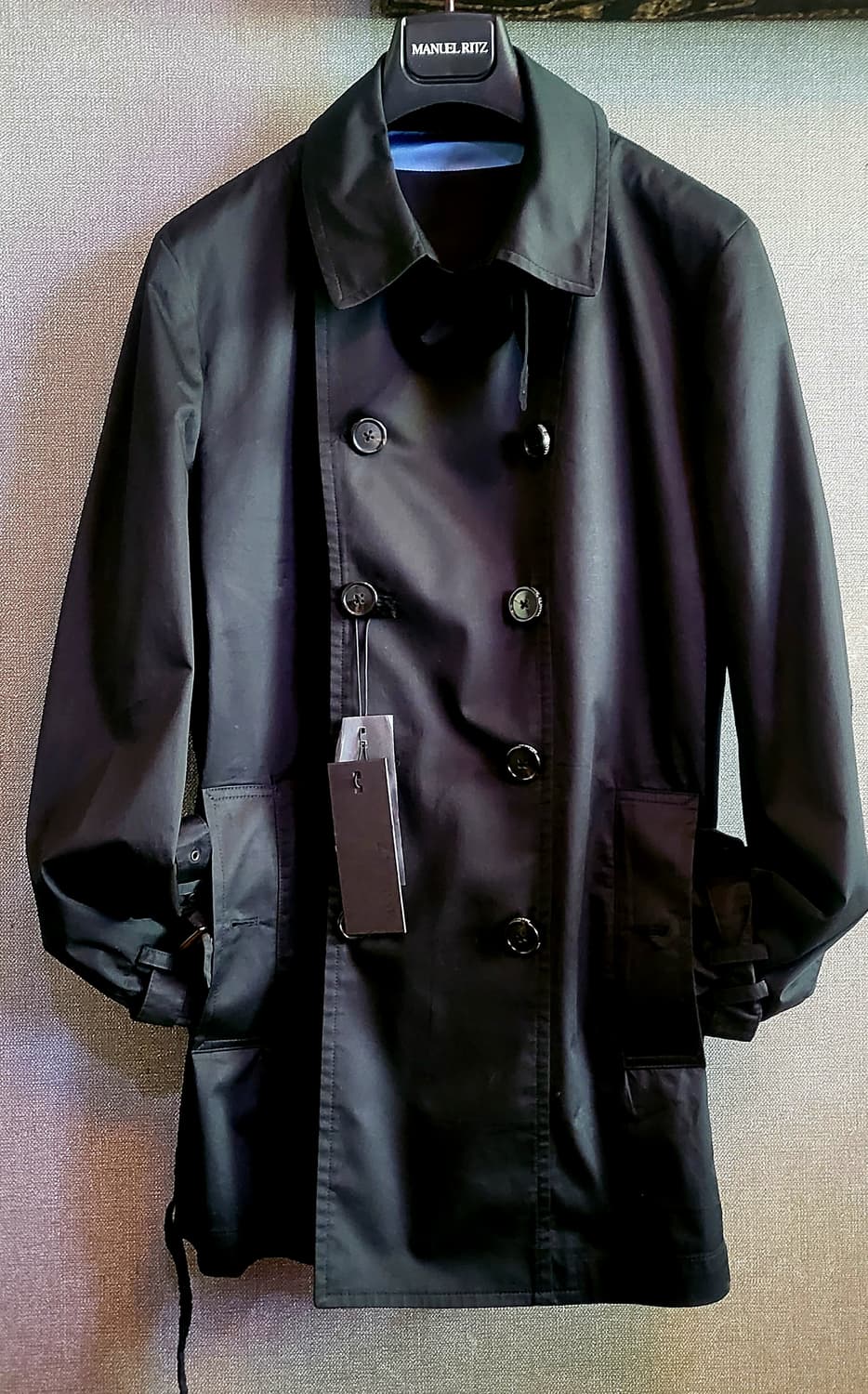 [미사용 택달린 새상품] 이태리 마뉴엘리츠 남자 트랜치코트 상품이미지2