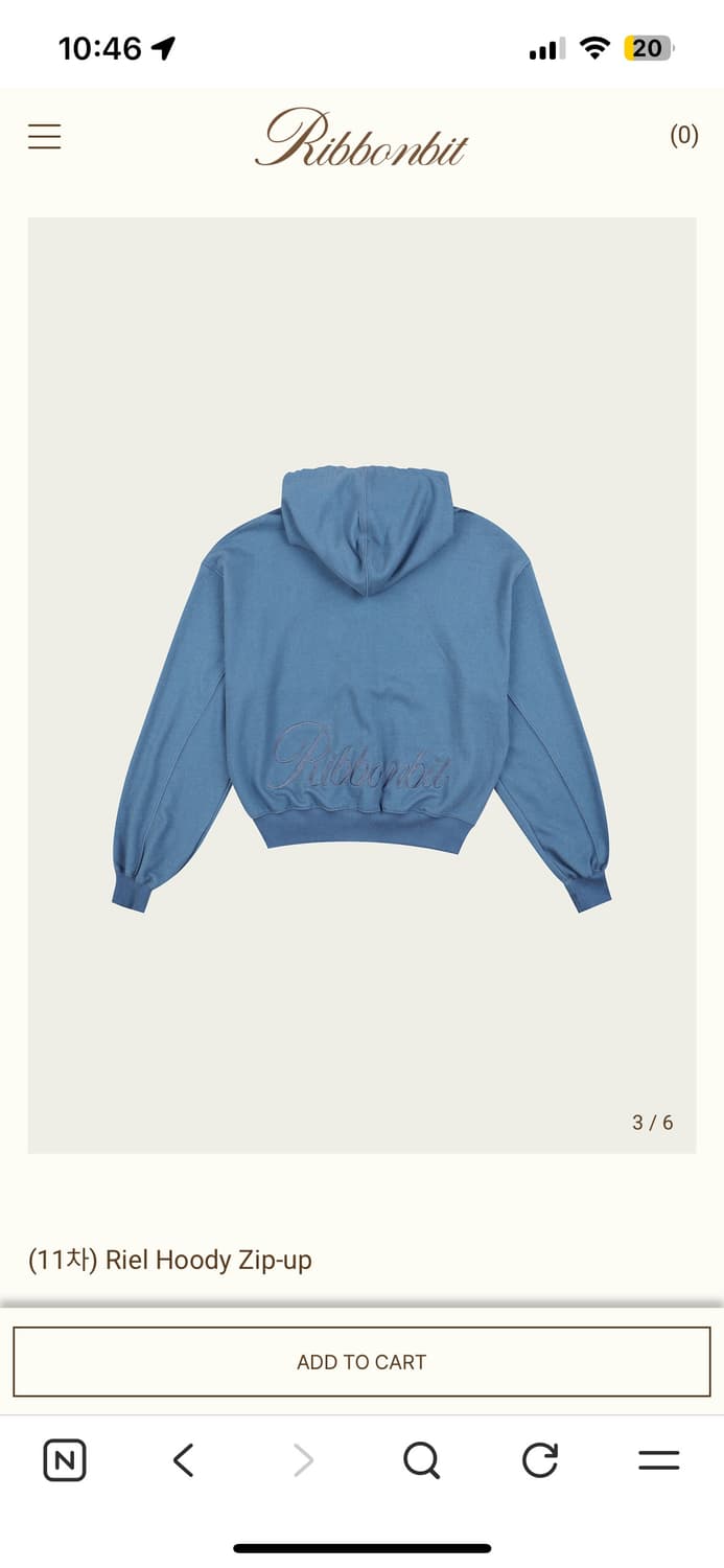Ribbonbit Riel 후드 집업 블루 상품이미지3