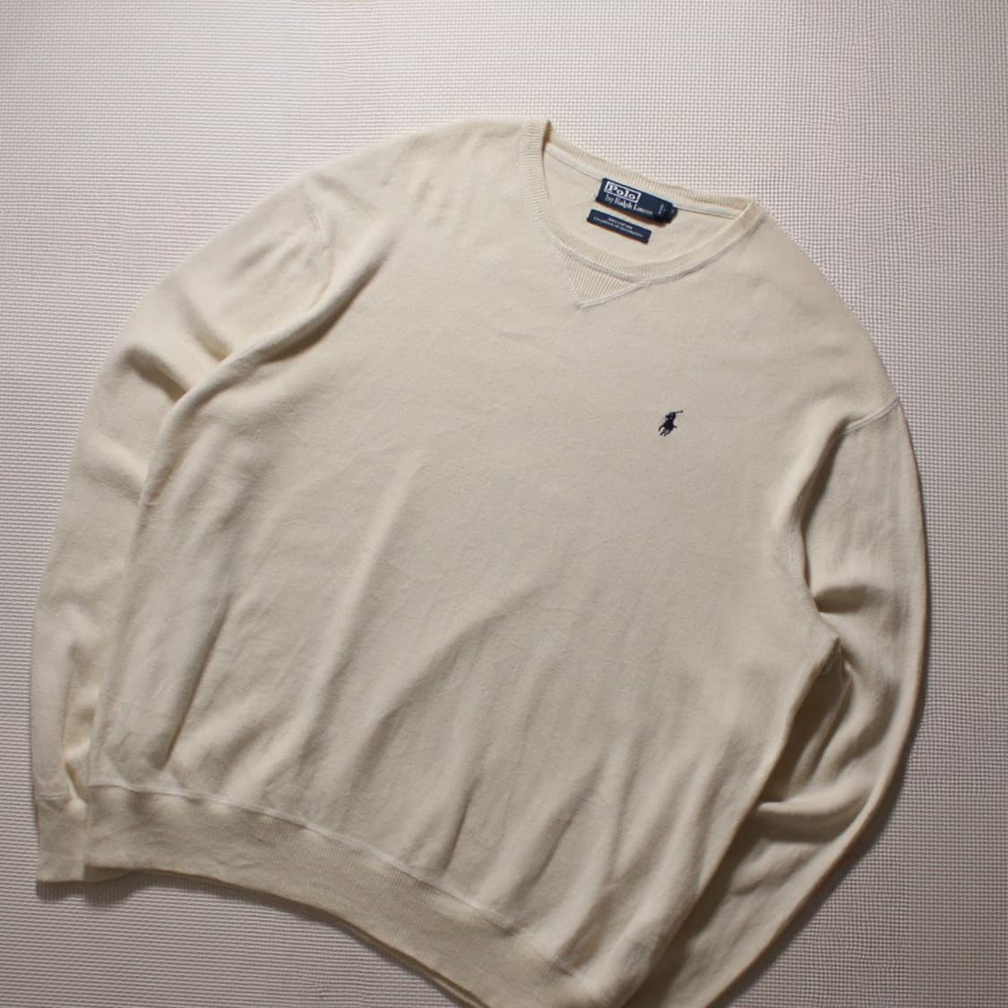 Polo 폴로 랄프로렌 아이보리 라운드 니트 상품이미지2