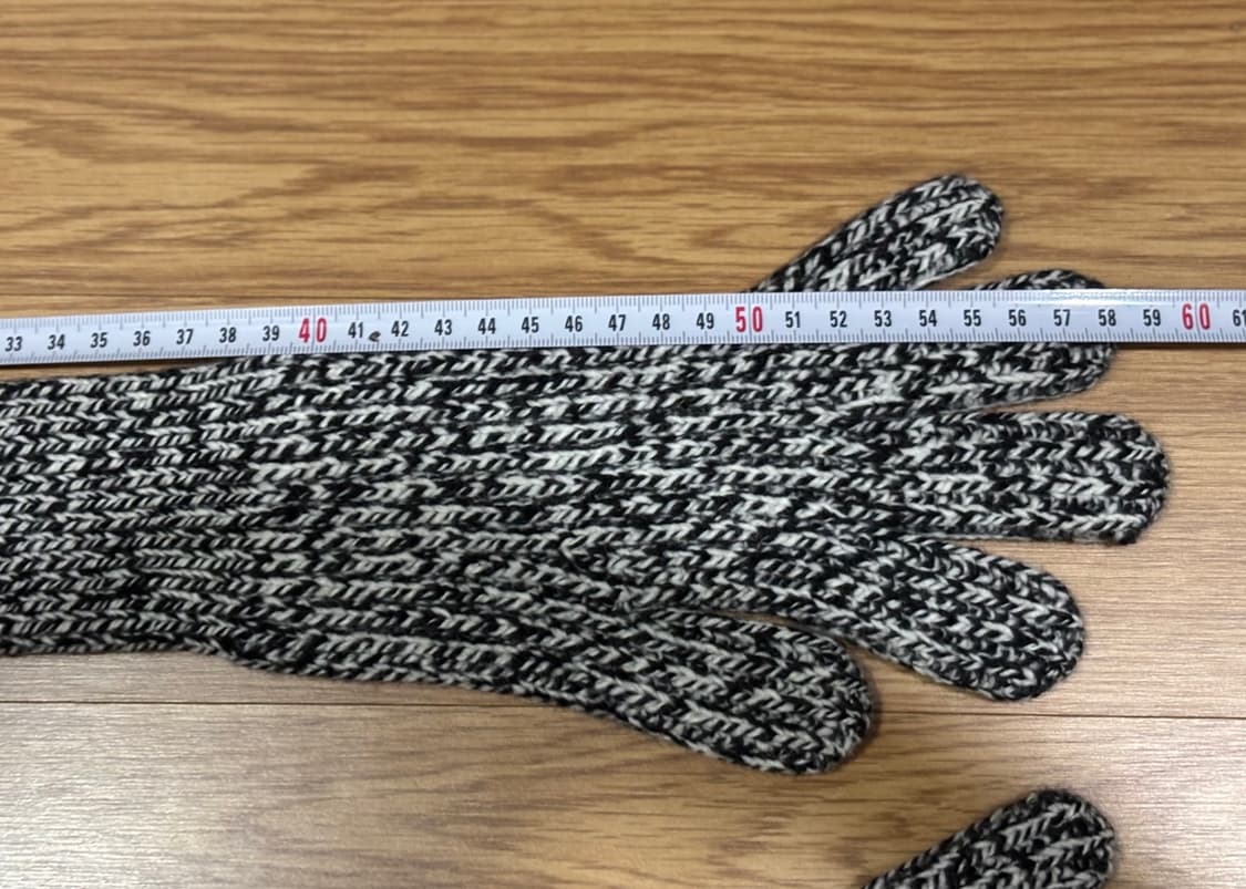 푸시버튼 롱 니트 장갑  상품이미지2