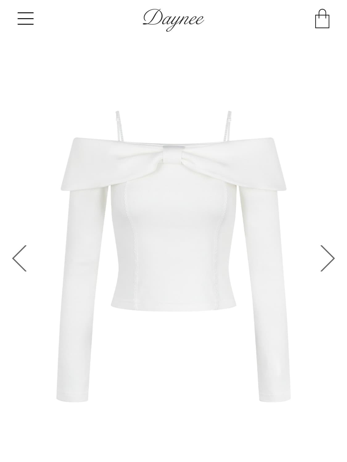 데이니 Bloom Off Shoulder (Ivory) 블룸오프숄더 상품이미지1