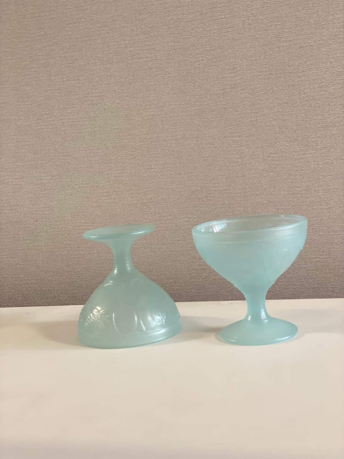 프랑스 빈티지 유리볼 아이스크림 컵 세트 상품이미지2