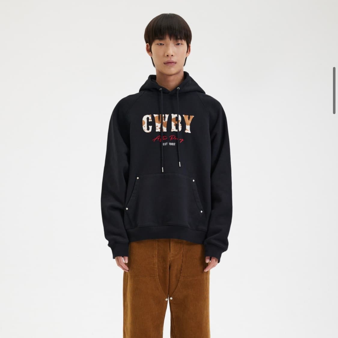 애프터프레이 CWBY 풀오버 스웨트 후디 블랙 상품이미지2