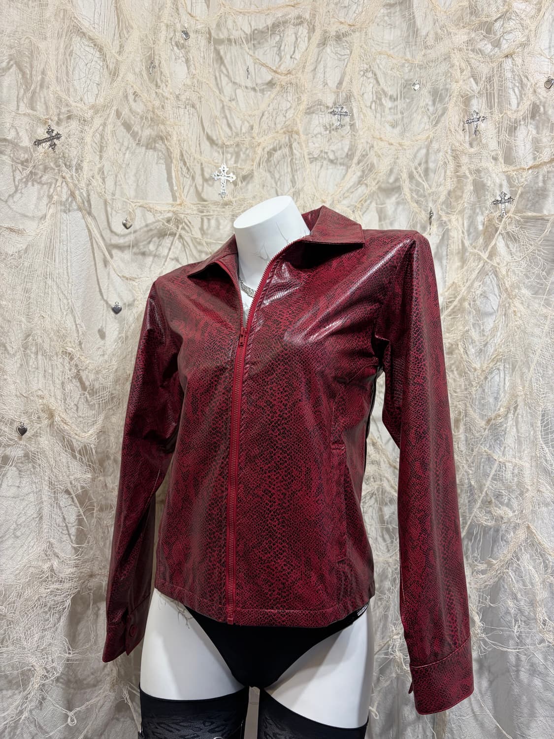 Japanese red phyton jacket 상품이미지6