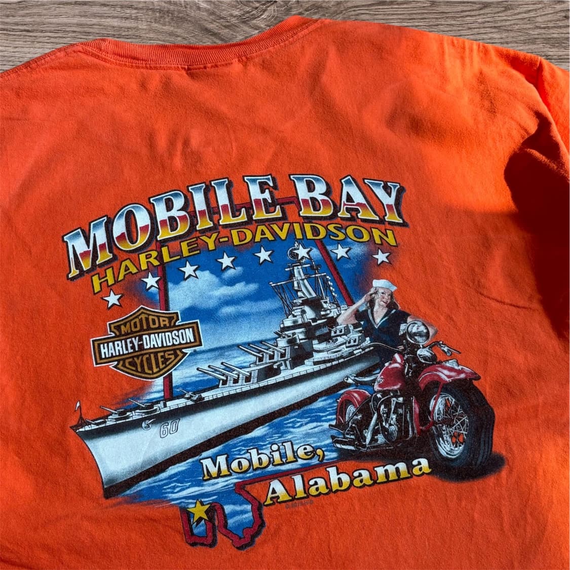 10s Harley Davidson MOBILE BAY T-shirt 상품이미지3