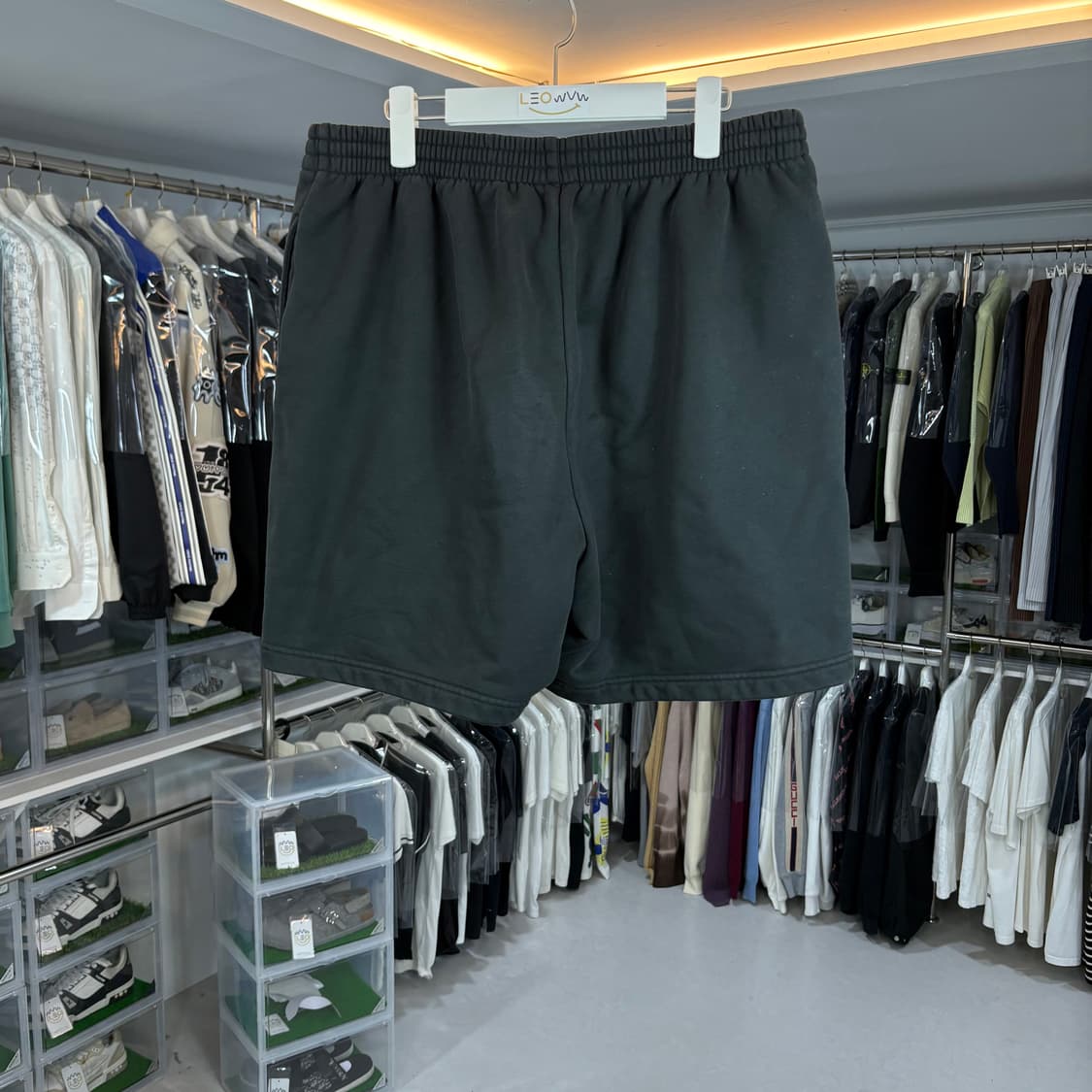 [정품] 발렌시아가 로고 코튼 스웨트 하프팬츠 M 상품이미지3