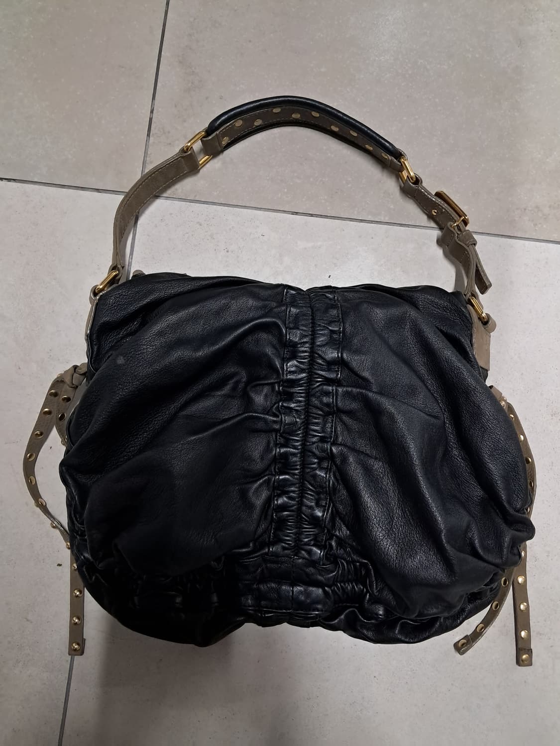 에트로 블랙 가죽 숄더백(정품) 상품이미지6