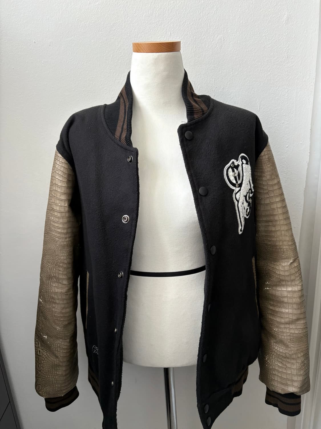 604service 바시티 자켓 카키 M 상품이미지3