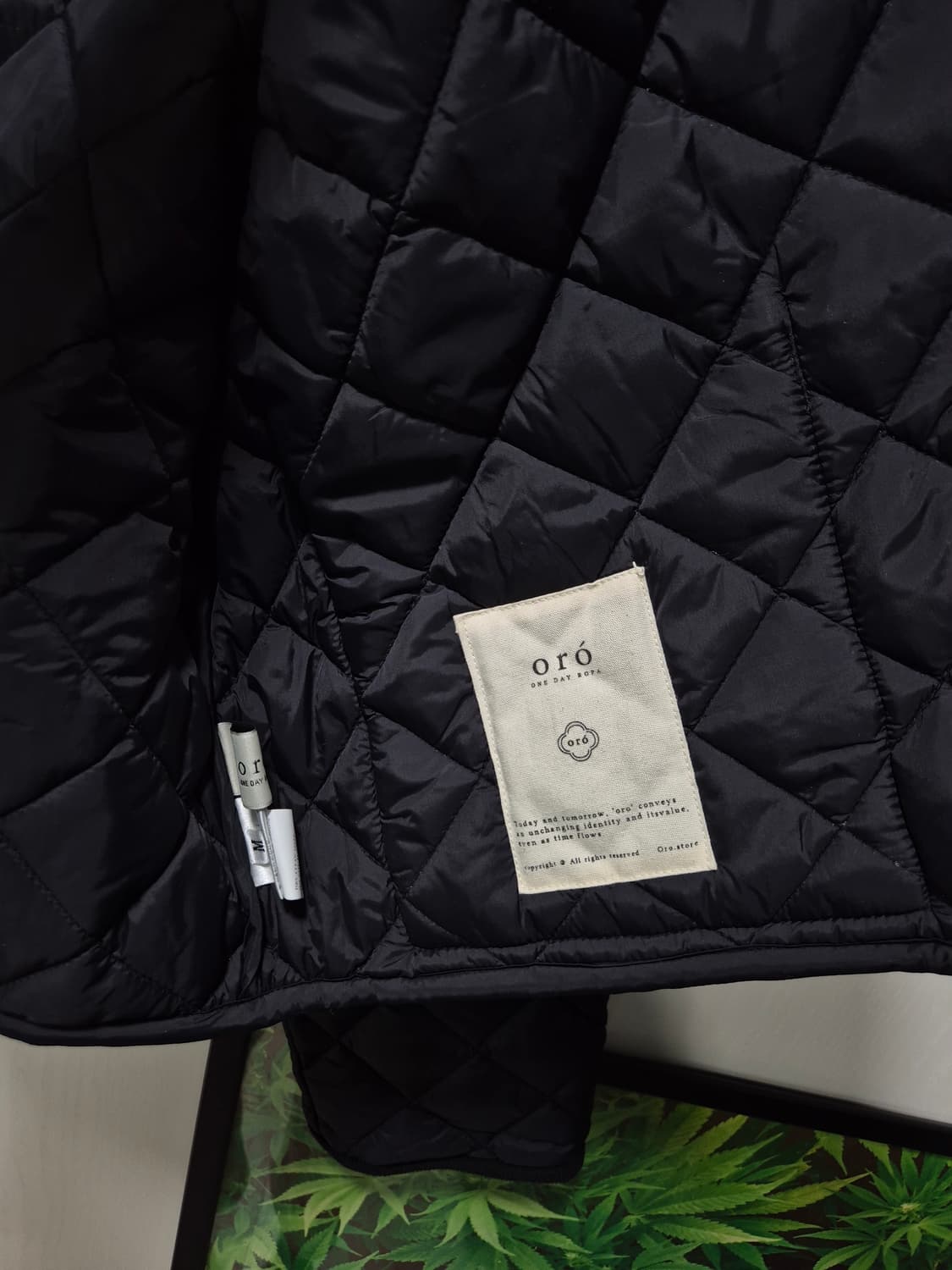 (세일)(새상품)ORO 오로 퀼팅 코듀로이 자켓 블랙 상품이미지8