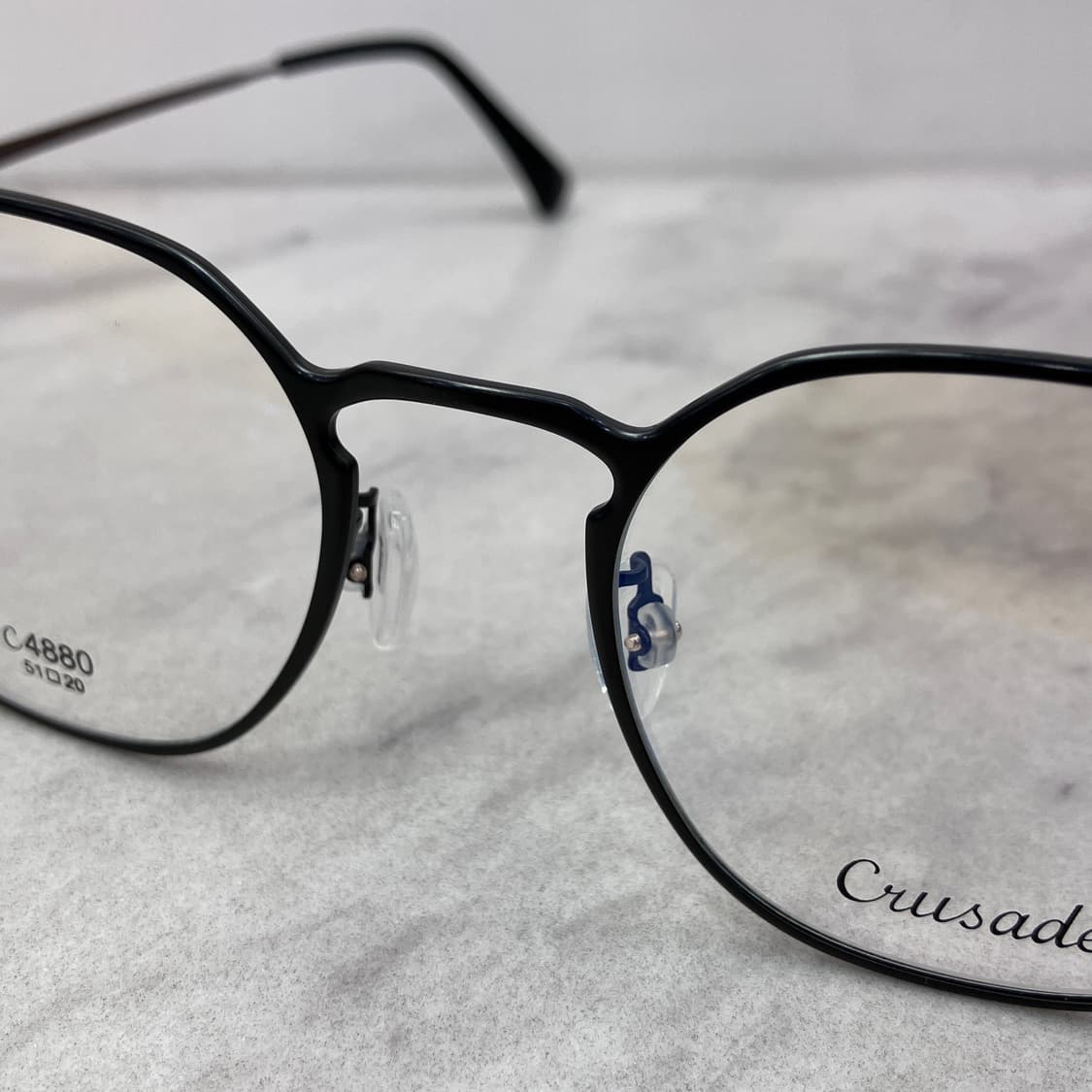 C90 크루세이드 Crusade 브라운 아넬형 메탈테 안경 4880 상품이미지5