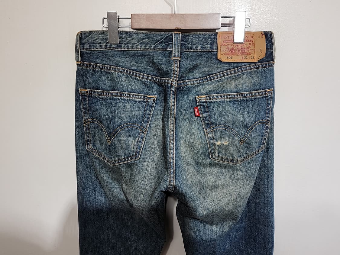 (32) 리바이스 501 청바지 레드탭 데님팬츠 빈티지  상품이미지6