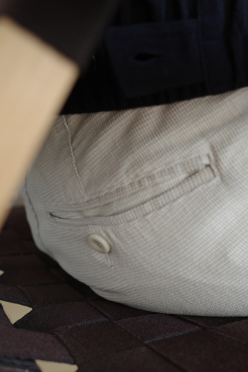 Ham 워시드 와플치노 팬츠 화이트 3 상품이미지4