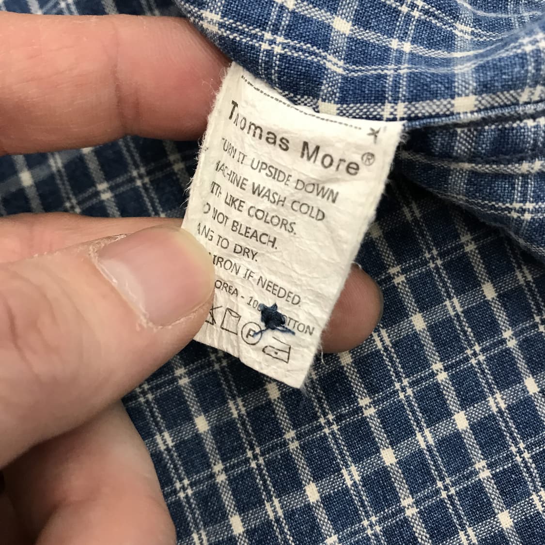 토마스모어 워시드인디고 일리안셔츠 [M] 상품이미지5