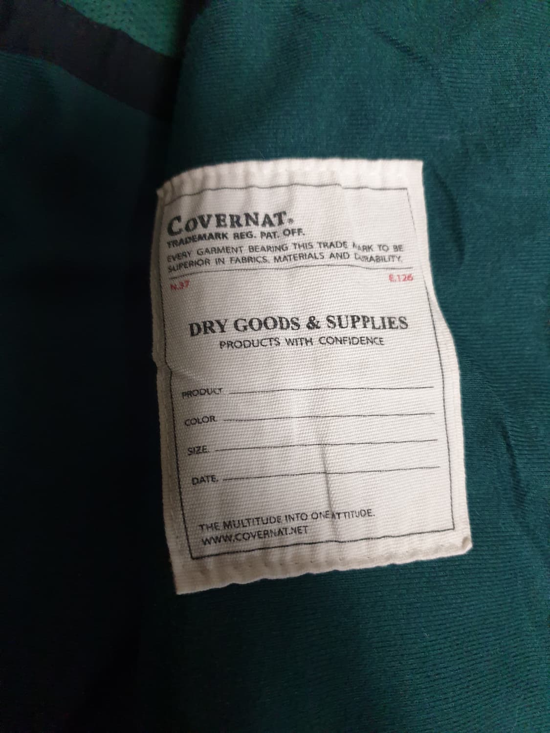 커버낫 오리지날 스탠다드로고 코치자켓 블랙 (L) 상품이미지5