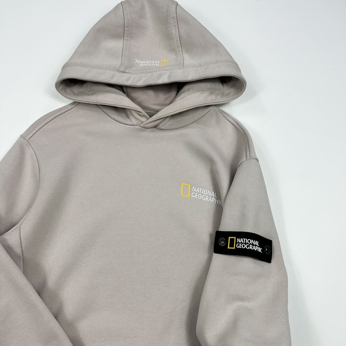 내셔널지오그래픽 와펜 아이보리 후드티 (M) 상품이미지3