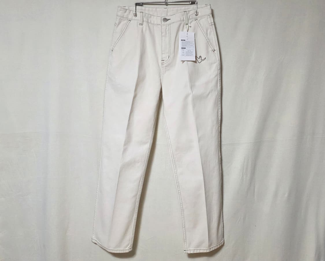 [새상품/M] 와릿이즌 엔젤 원턱 와이드 데님 (아이보리) 상품이미지2