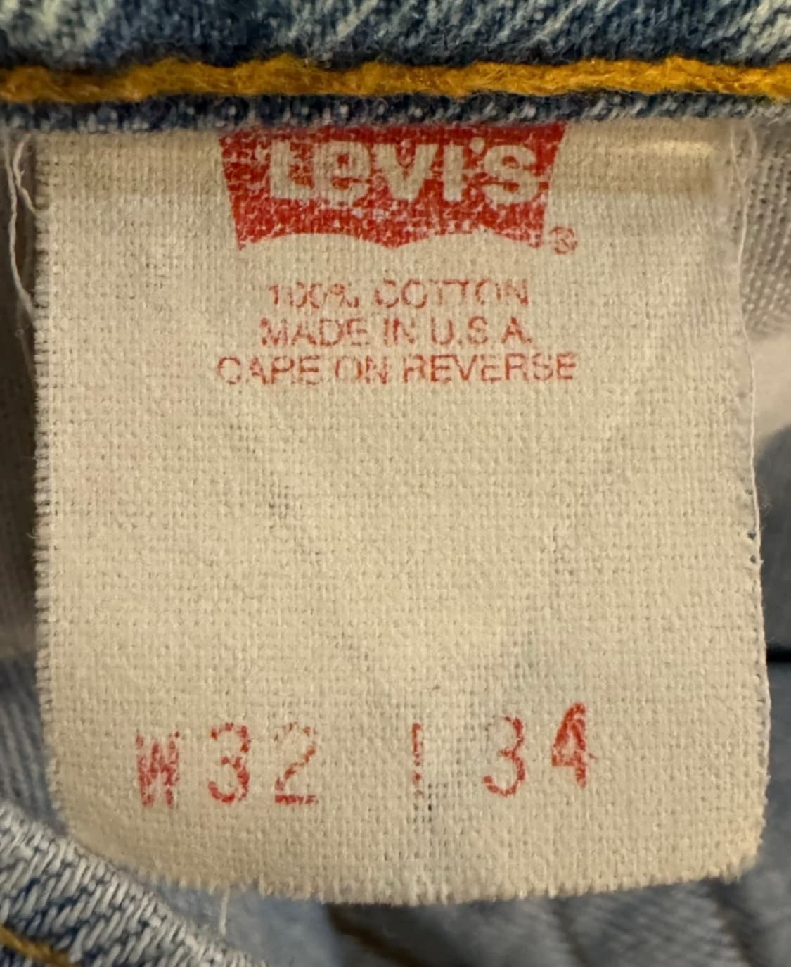 90s LEVIS 리바이스 520 U.S.A 상품이미지7