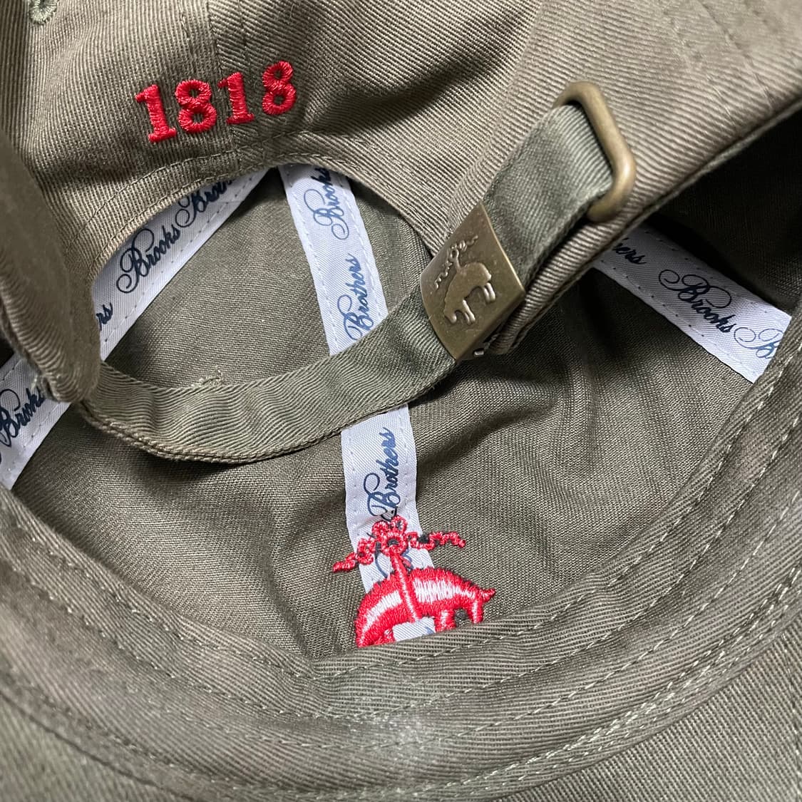 브룩스브라더스 카키 볼캡 상품이미지3