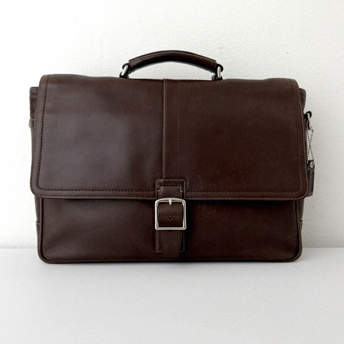 코치 버클 브리프케이스 다크브라운 크로스 서류가방 상품이미지4