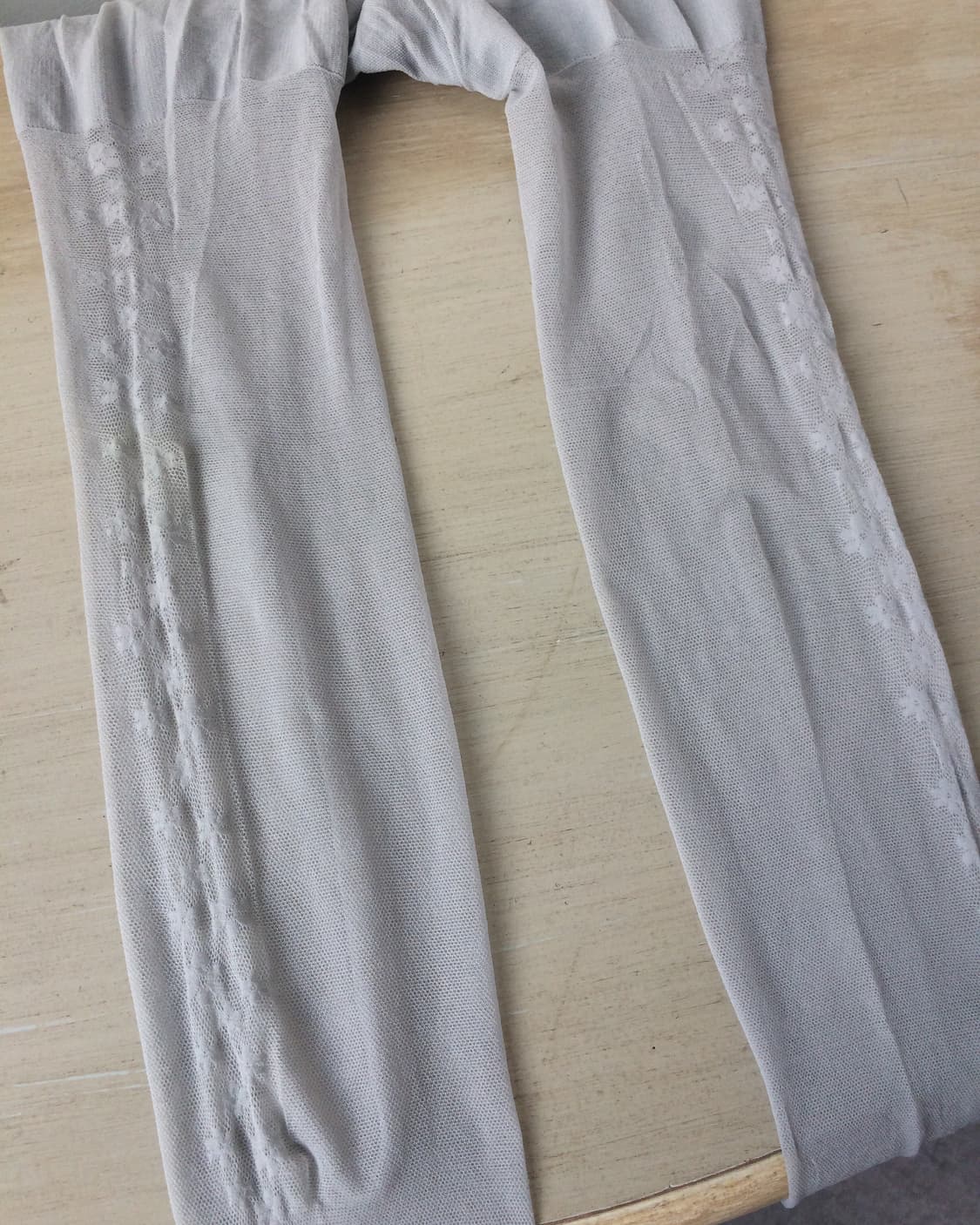 side flower pattern stocking 상품이미지2