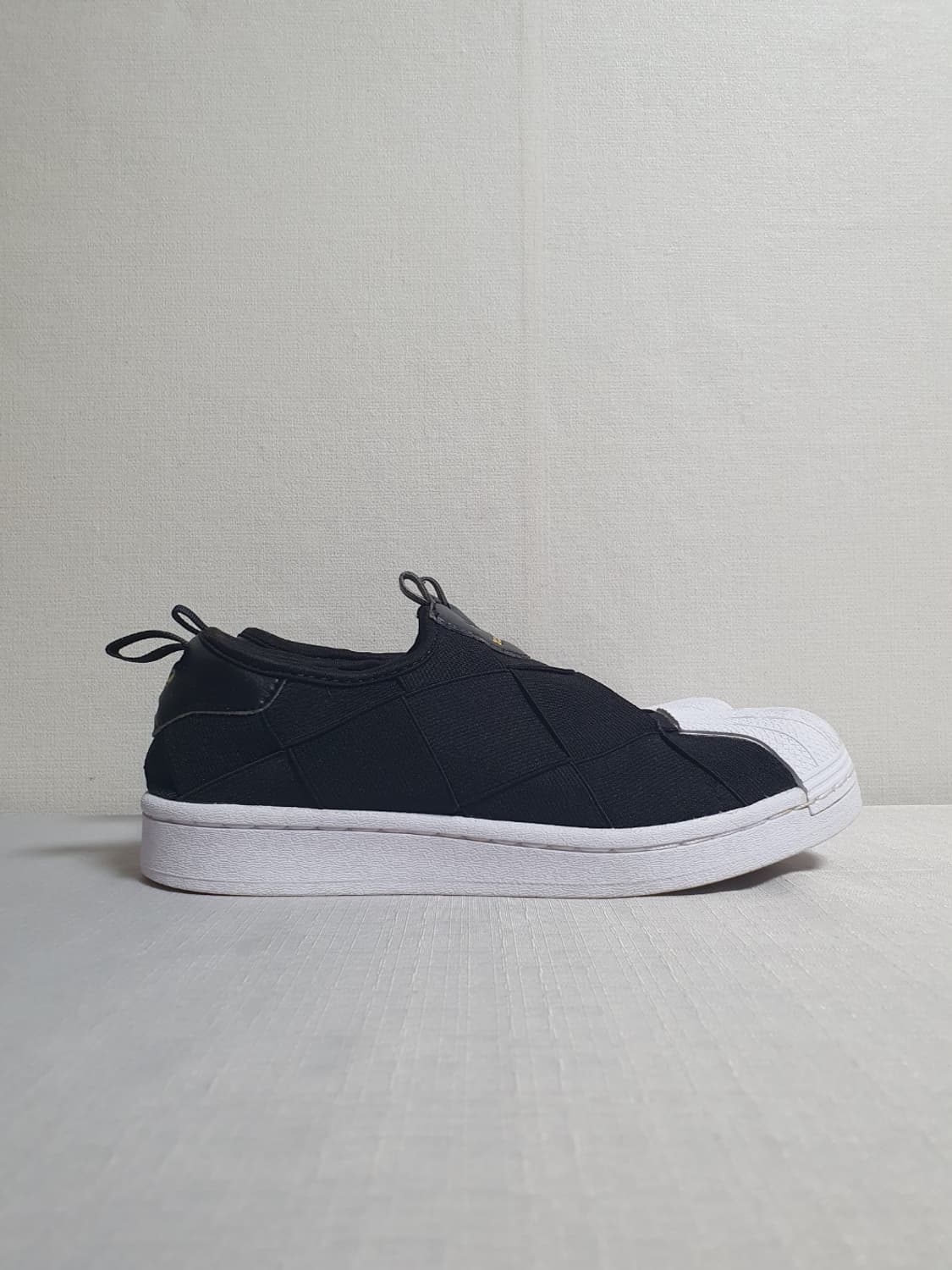 230mm 아디다스 슈퍼스타 슬립온 블랙 상품이미지4