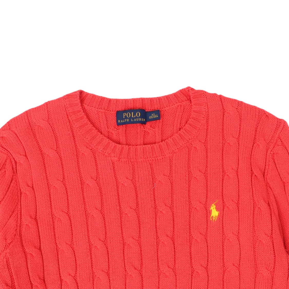 폴로 랄프로렌 코랄 오렌지 케이블 니트 상품이미지2