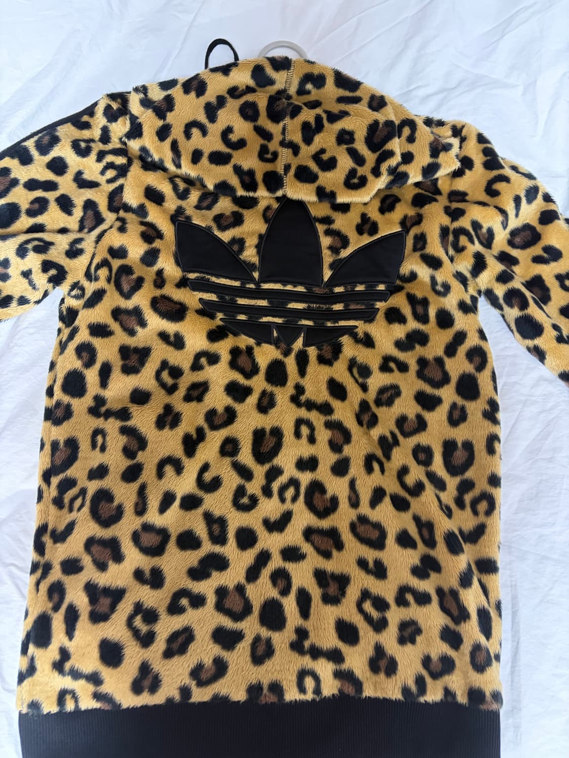 아디다스 파이어버드 쉐르파 레오파드 호피 후드집업 상품이미지2