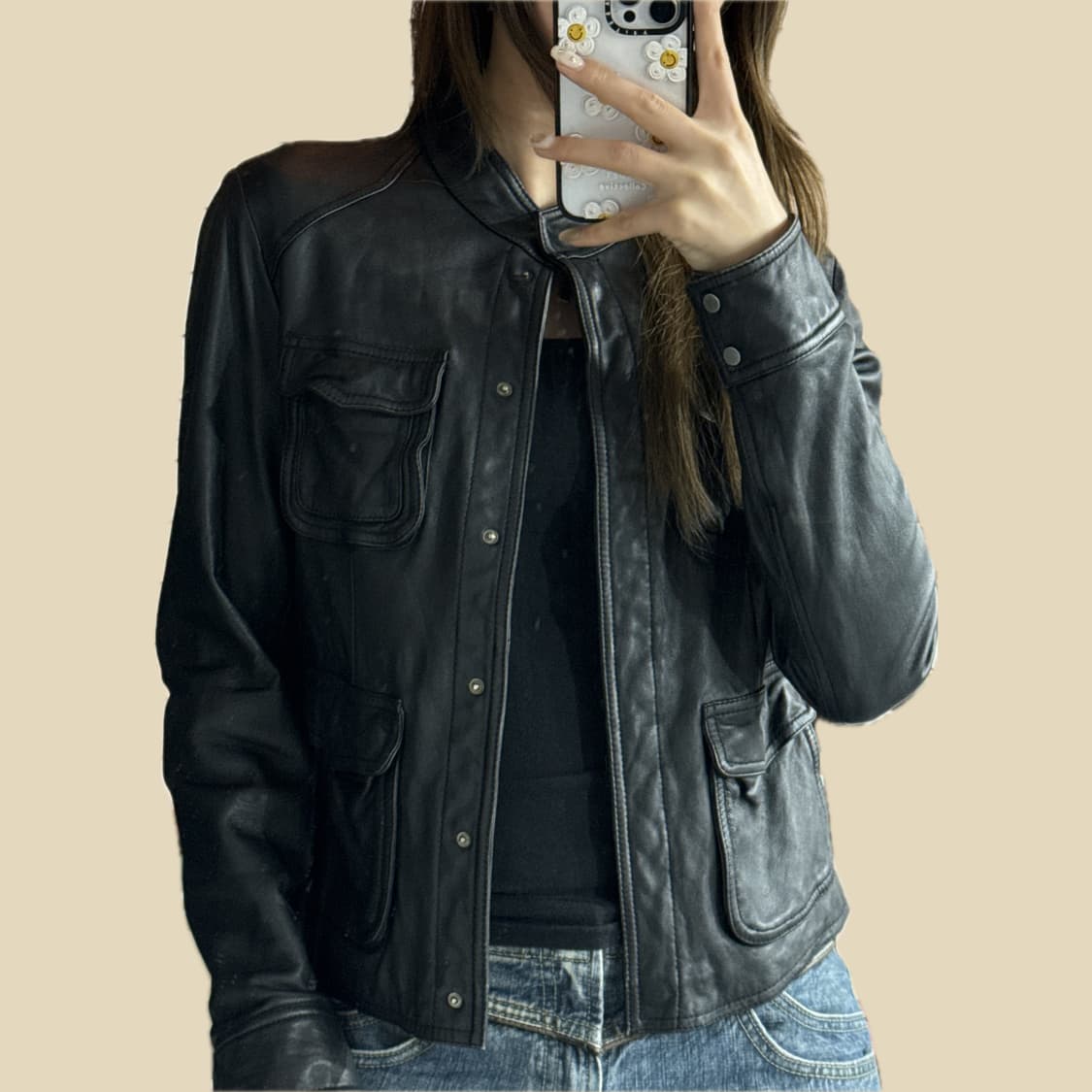 빈티지 가죽자켓 상품이미지1