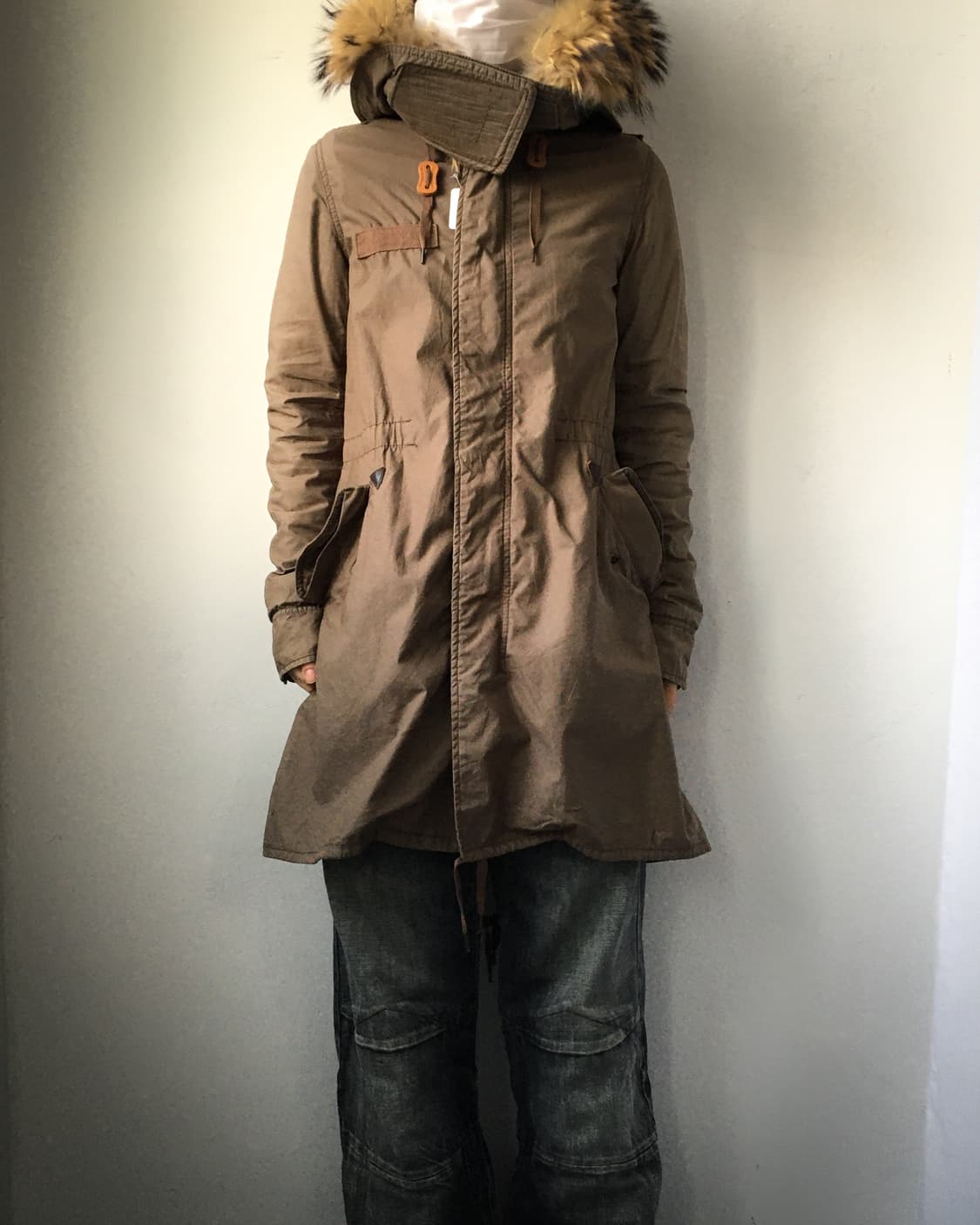 goa raccoon Fur hood filed jacket 상품이미지7