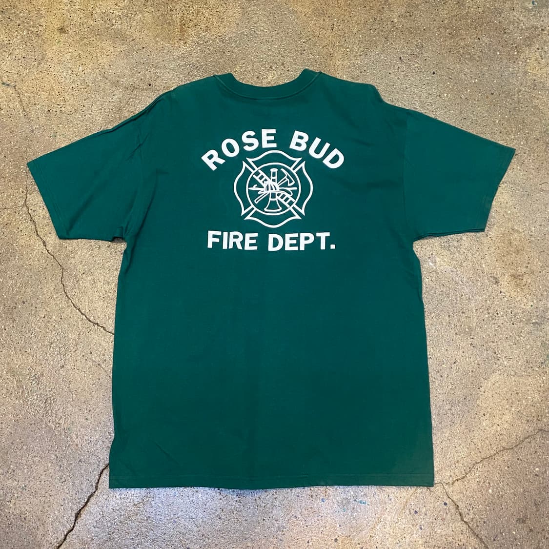 미국 빈티지 헤인즈 로즈버드 파이어맨 티셔츠 포켓 반팔티 상품이미지6