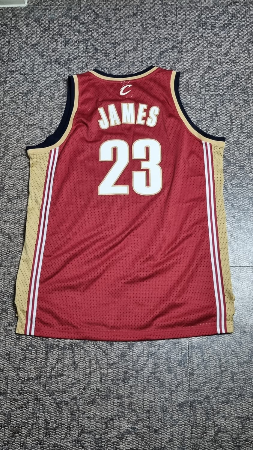 NBA 르브론 제임스 클리블랜드 1기 어센틱 저지 XL 상품이미지7