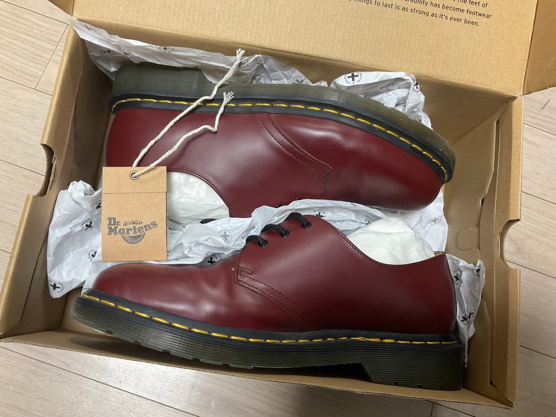 닥터마틴 1461 체리레드 270(박스포함) 상품이미지1