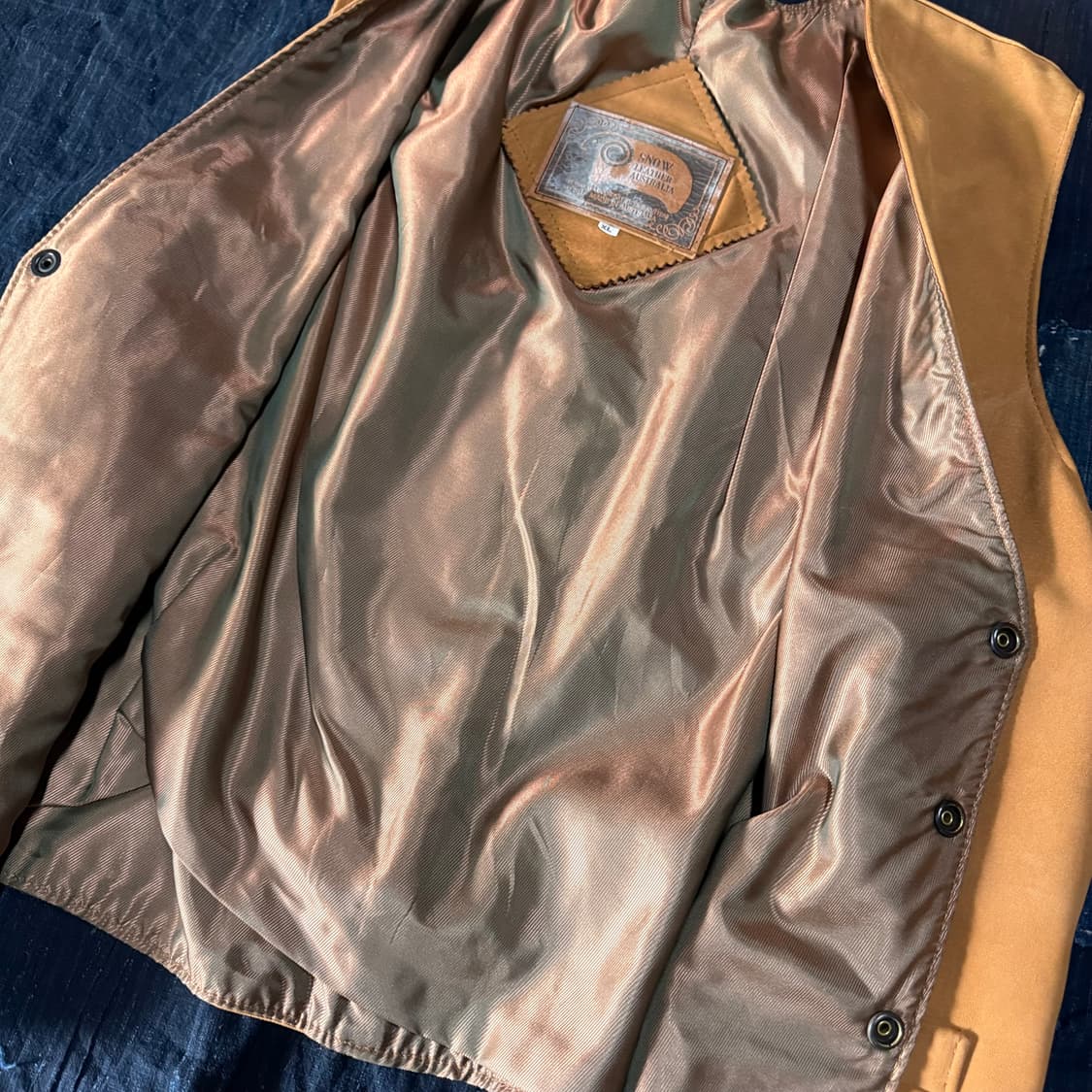 스노우 레더 오스트레일리아 스웨이드 베스트 XL 상품이미지4