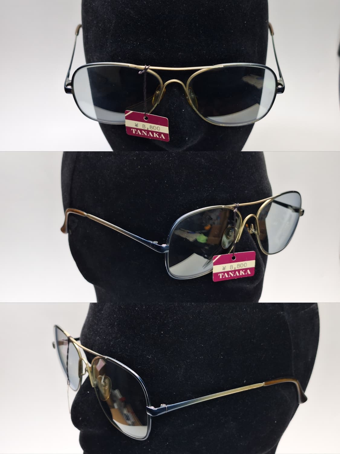 80s 일본제 빈티지 데드스톡 미사용/투브릿지 선글라스 C32 더블브릿지 상품이미지6