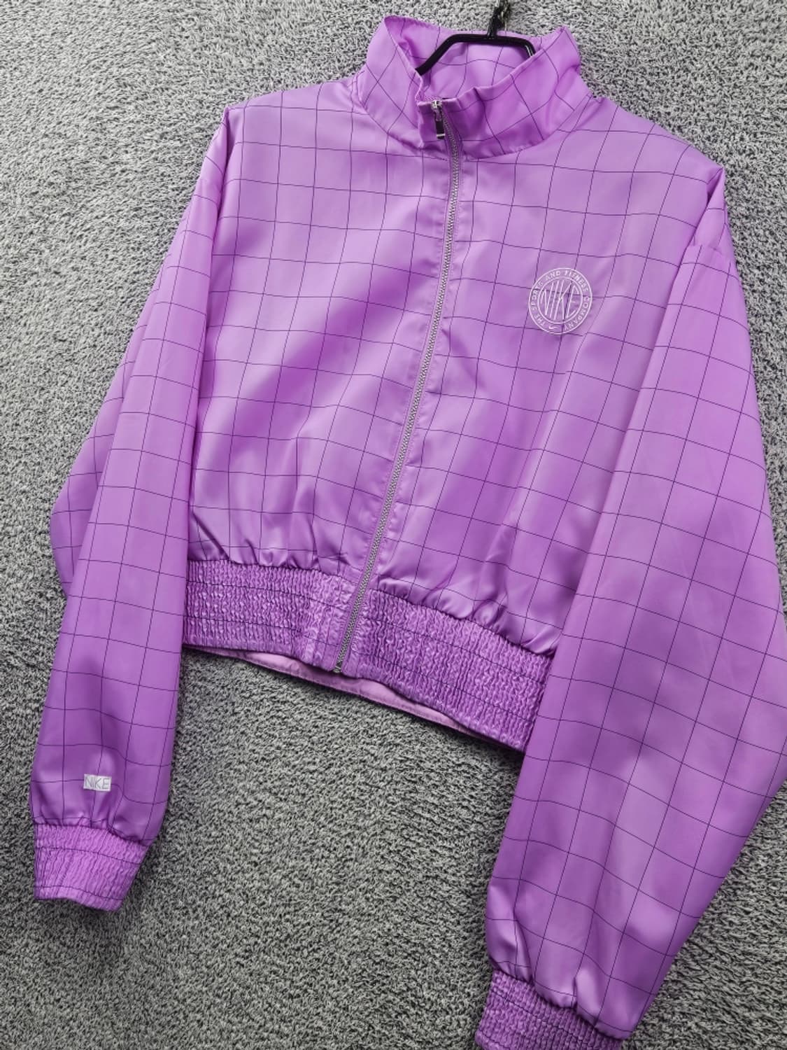 나이키 그리드 체크 크롭 윈드브레이커 바람막이 ( L ) / 11603 상품이미지4