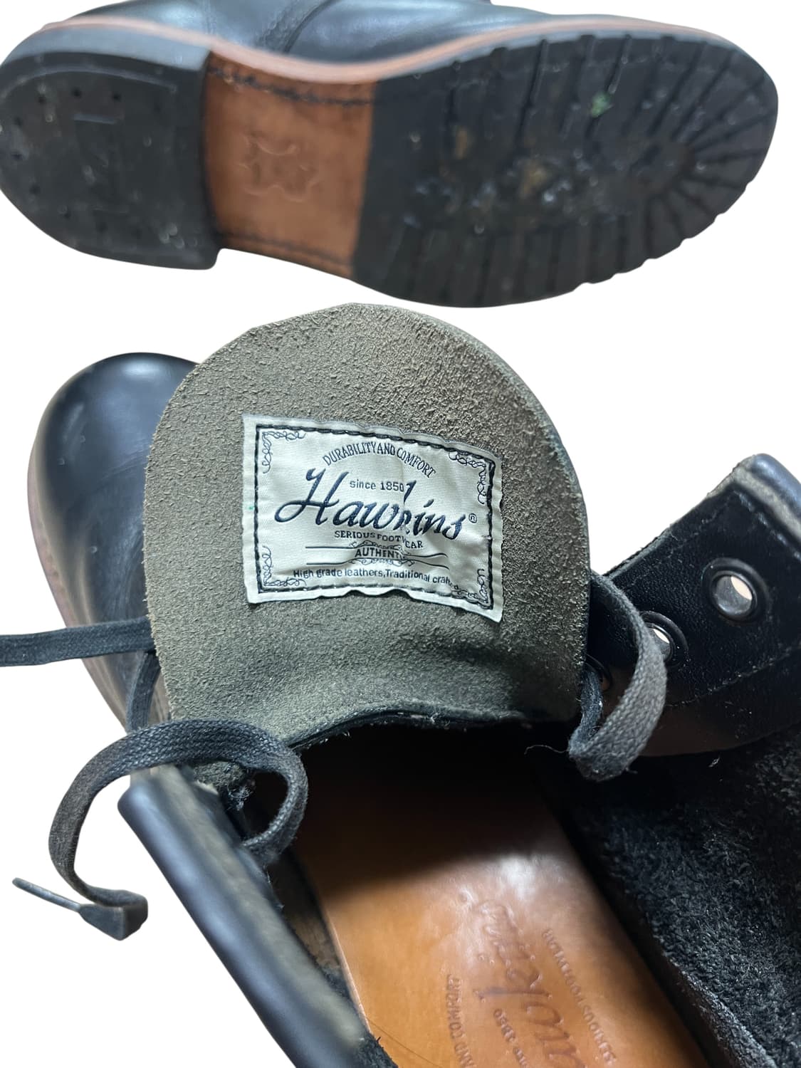 호킨스 블랙 레더 워크 부츠 265 상품이미지4