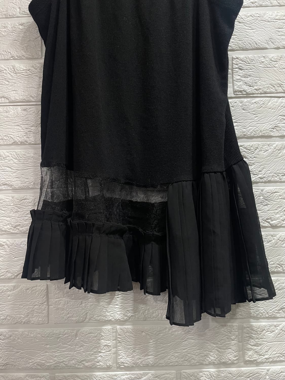 O'2nd 오즈세컨 슬리브리스 니트탑나시:) 민소매 레이어드 레이스나시 상품이미지2