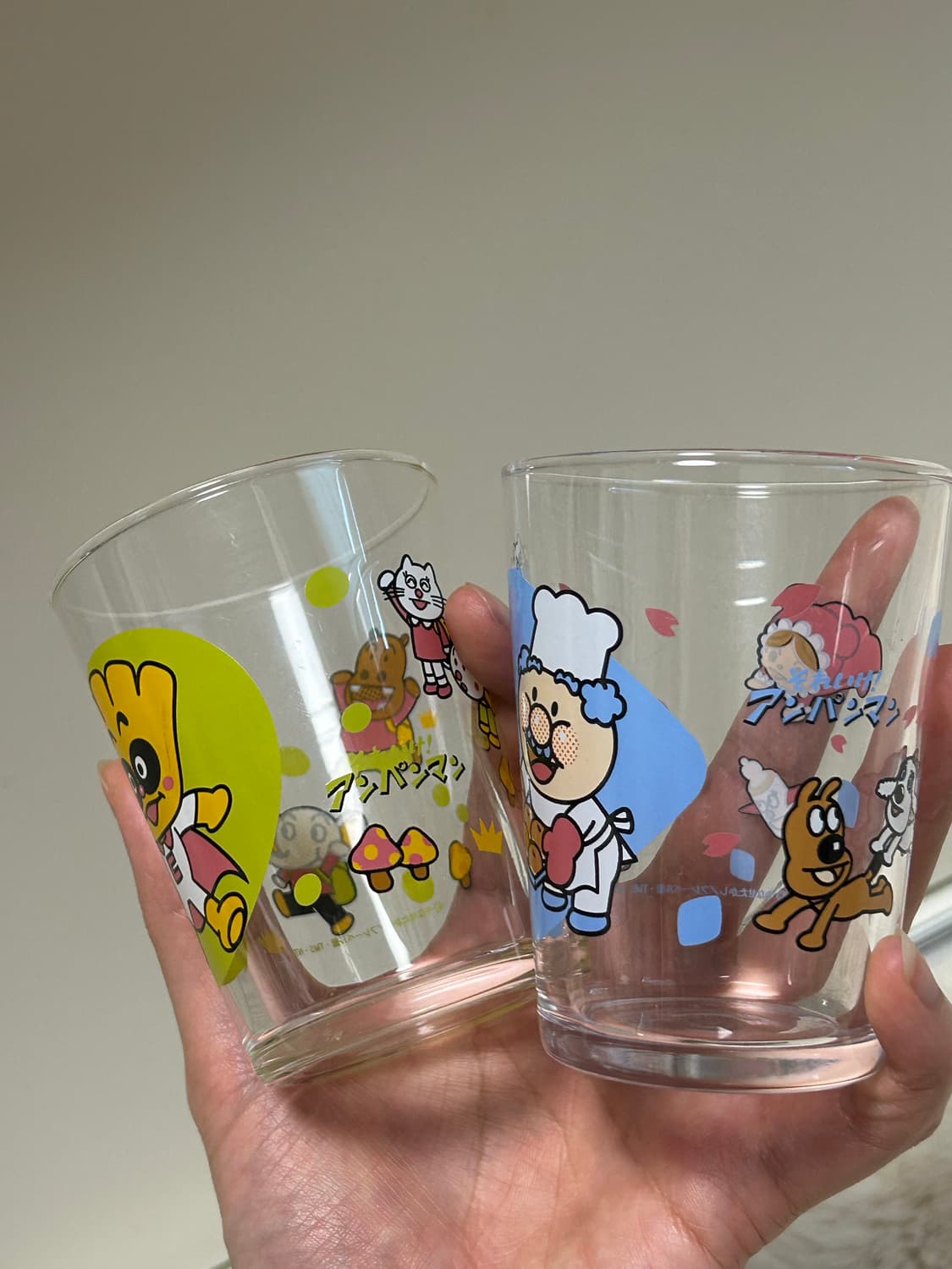 호빵맨 빈티지 유리컵세트 상품이미지2