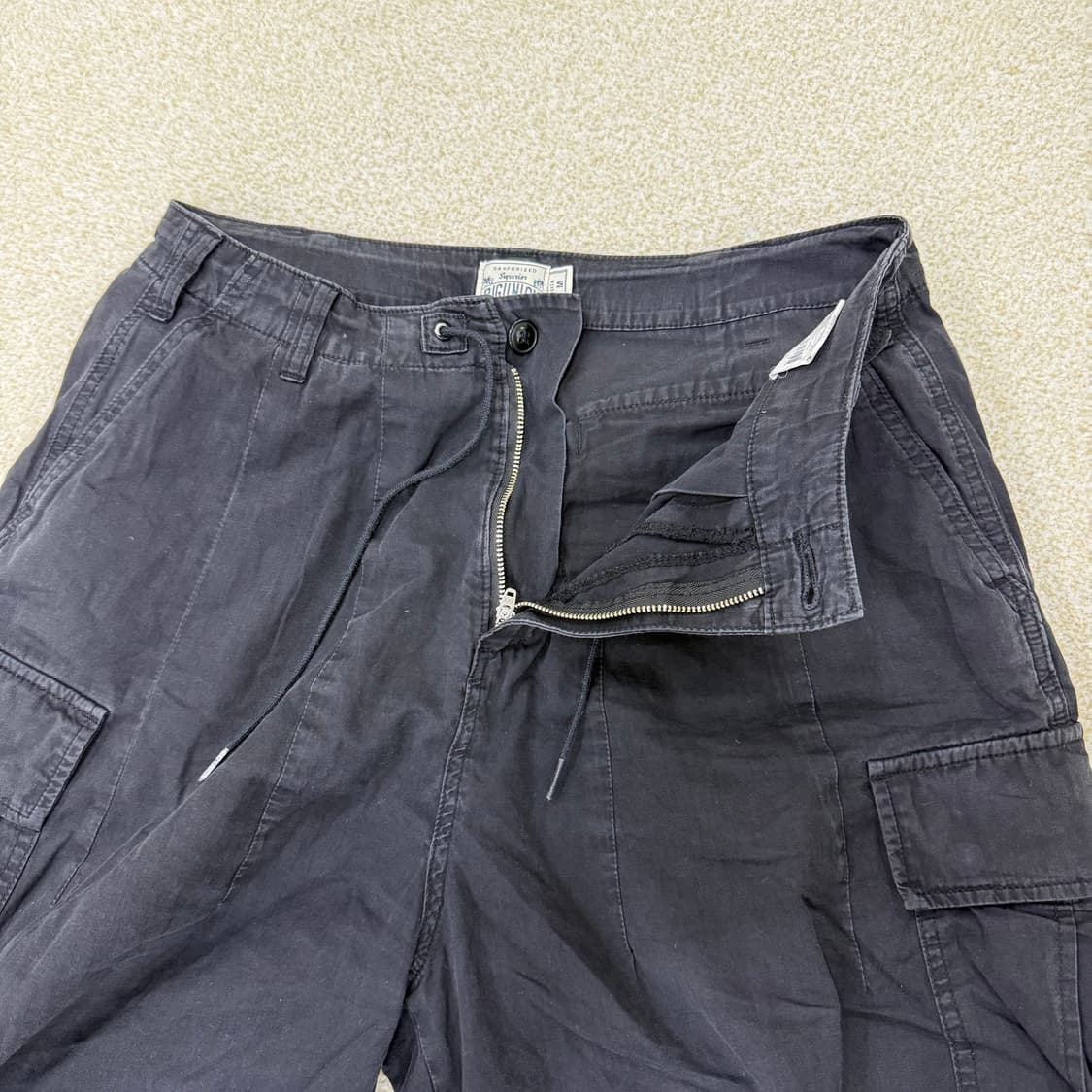 M 빅유니온 블랙 카고 팬츠 0202T2 상품이미지3